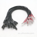 PVC impermeable RJ9/RJ10 a cable de auriculares femenino de 3.5 mm